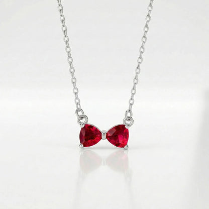 BOITE AMOUR ETERNEL NOIRE AVEC COLLIER RUBY BOW