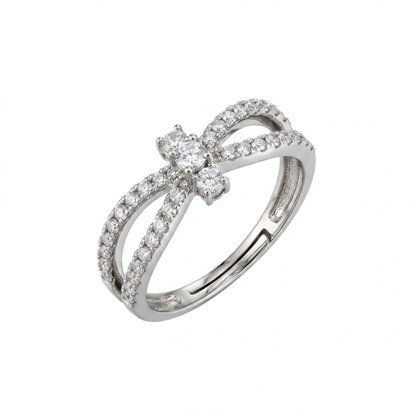 BAGUE CROISEMENT DIAMANT