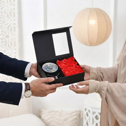 COLLIER CŒUR ÉTERNEL AVEC PERLE – ÉDITION LUXE