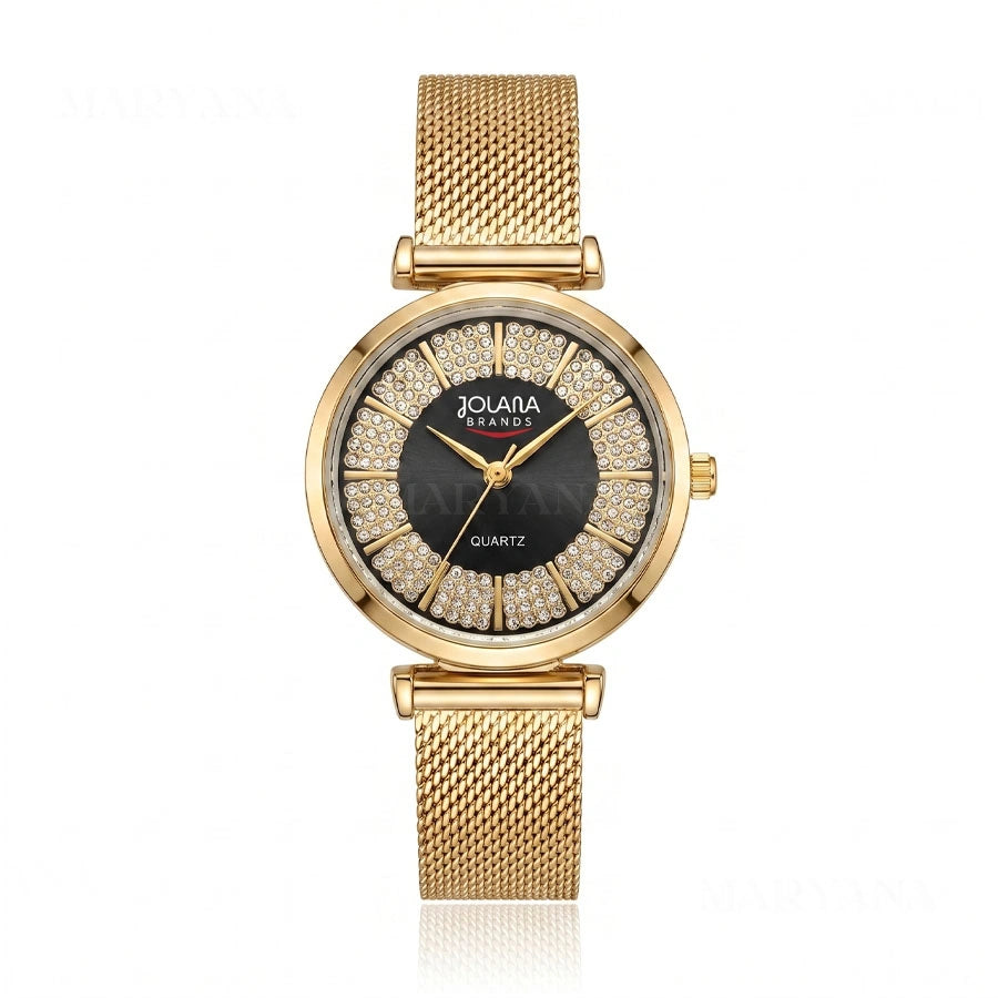 MONTRE ÉCLAT DIAMANT DORÉ/N