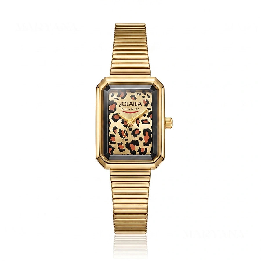 MONTRE LÉOPARD ROYAL DORÉ