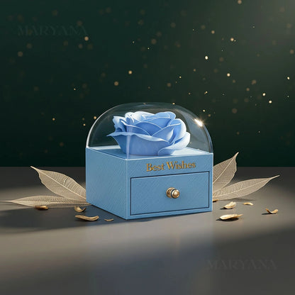 BOÎTE AMOUR ÉTERNEL BLEU - COLLIER OCEAN SHELL