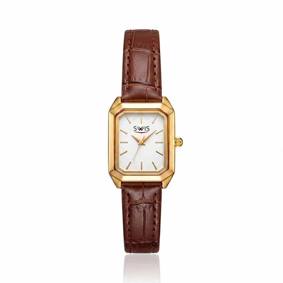 MONTRE SWIS VELVET MARRON/B