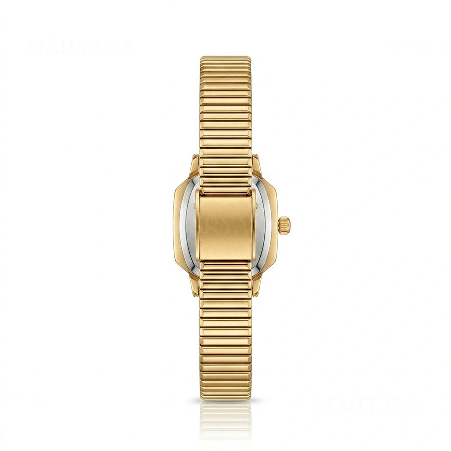 MONTRE VELVET NOIR DORÉ/N