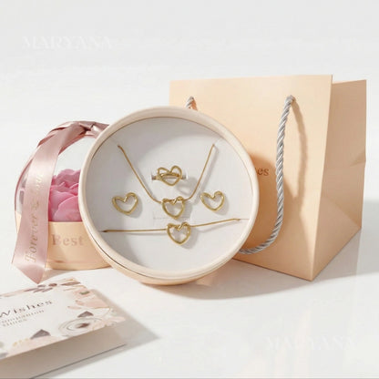 COFFRET BLOOM WISHES AVEC ENSEMBLE CŒUR LIÉ
