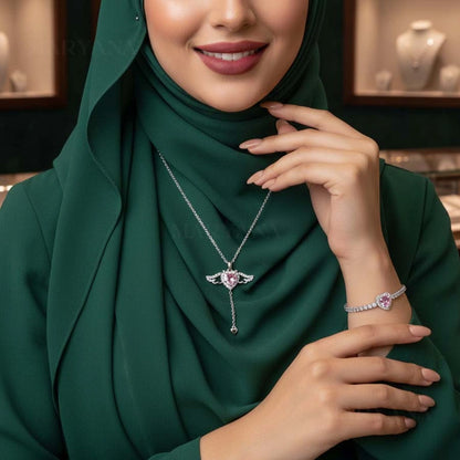 COFFRET FLEUR ETERNA ROSE ⎸ PACK ANGE D’AMOUR ÉTERNEL