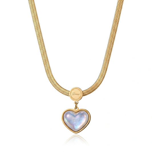 COLLIER COQUILLAGE COEUR