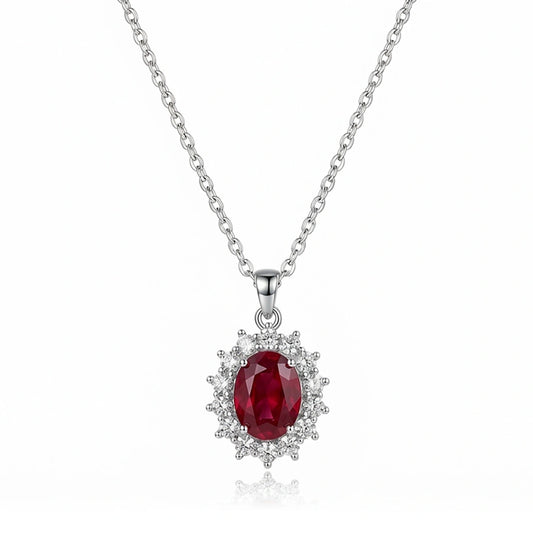COLLIER OVAL RUBY