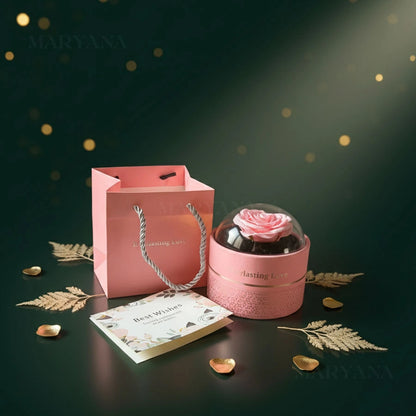 COFFRET FLEUR ETERNA ROSE ⎸ PACK ANGE D’AMOUR ÉTERNEL