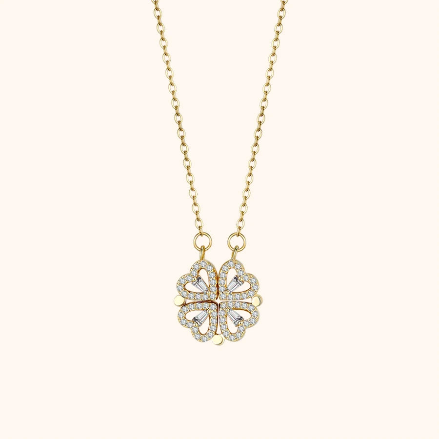 BOÎTE COLLAR CŒUR MAGNÉTIQUE AVEC FLEUR PRÉSERVÉE