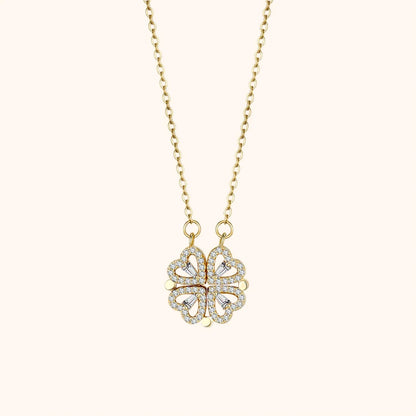 BOÎTE COLLAR CŒUR MAGNÉTIQUE AVEC FLEUR PRÉSERVÉE