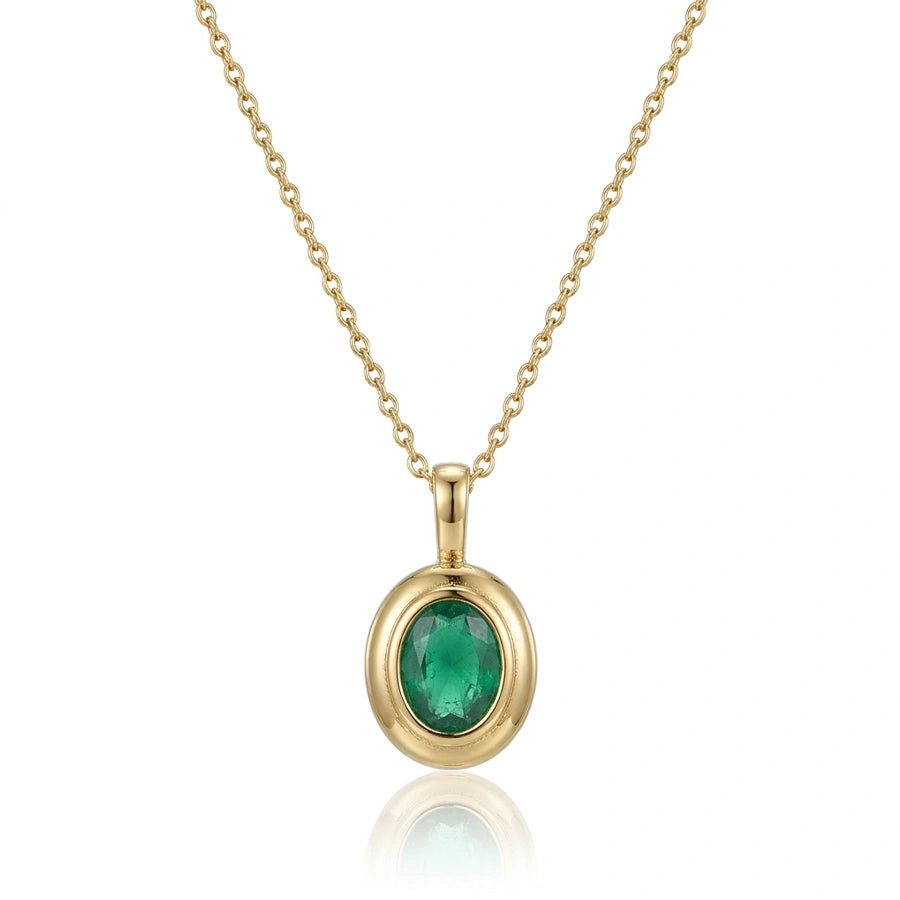 COLLIER OVAL STONE