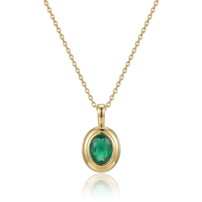 COLLIER OVAL STONE