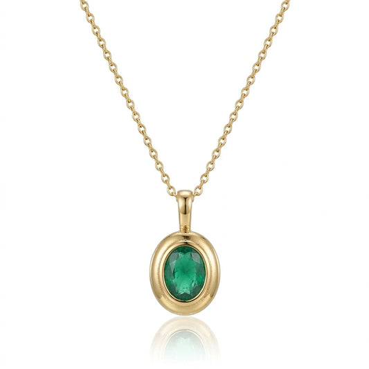COLLIER OVAL STONE