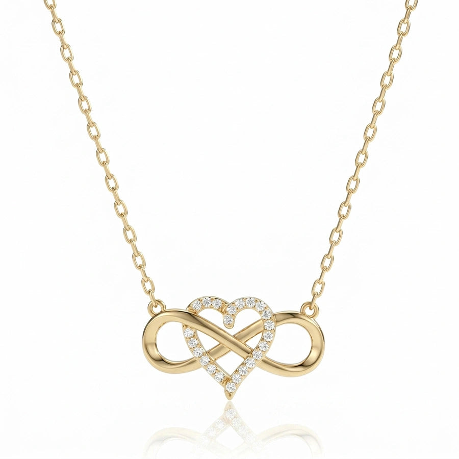 COLLIER CŒUR INFINI