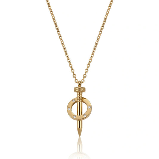 COLLIER MODÈLE CLOU EN OR