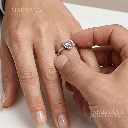 BOITE SURPRISE ROUGE  AVEC ROSE CŒUR PRÉCIEUX ROSE