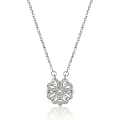 COLLIER COEUR TRÉFLE MAGÉTIQUE