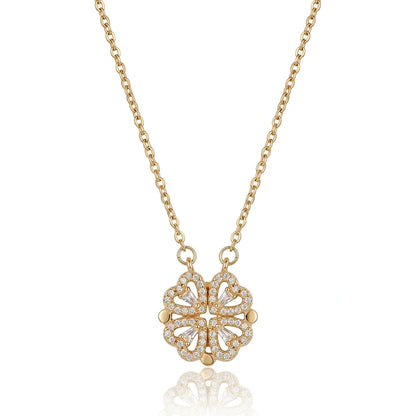 COLLIER COEUR TRÉFLE MAGÉTIQUE