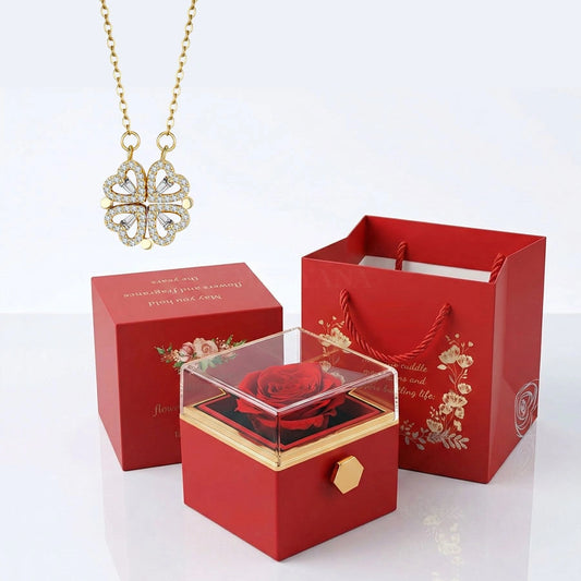 BOITE CHARME PRESTIGE AVEC COLLIER CŒUR MAGNÉTIQUE