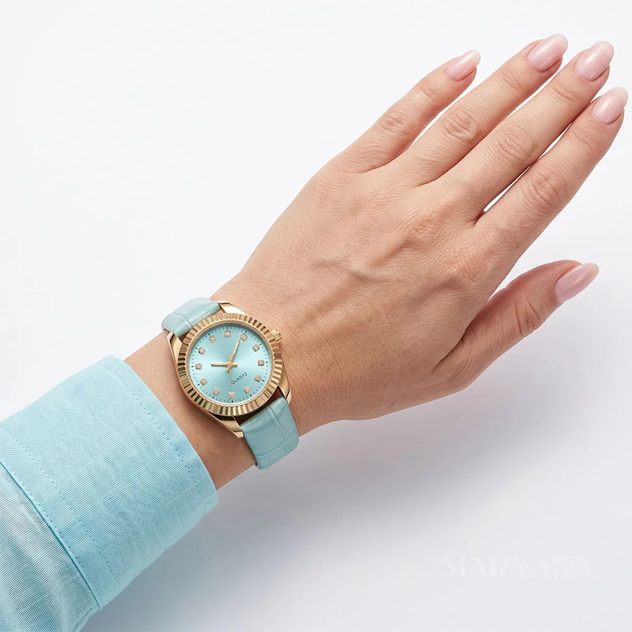 MONTRE VERSAILLES BLEU CIEL/BLEU CIEL