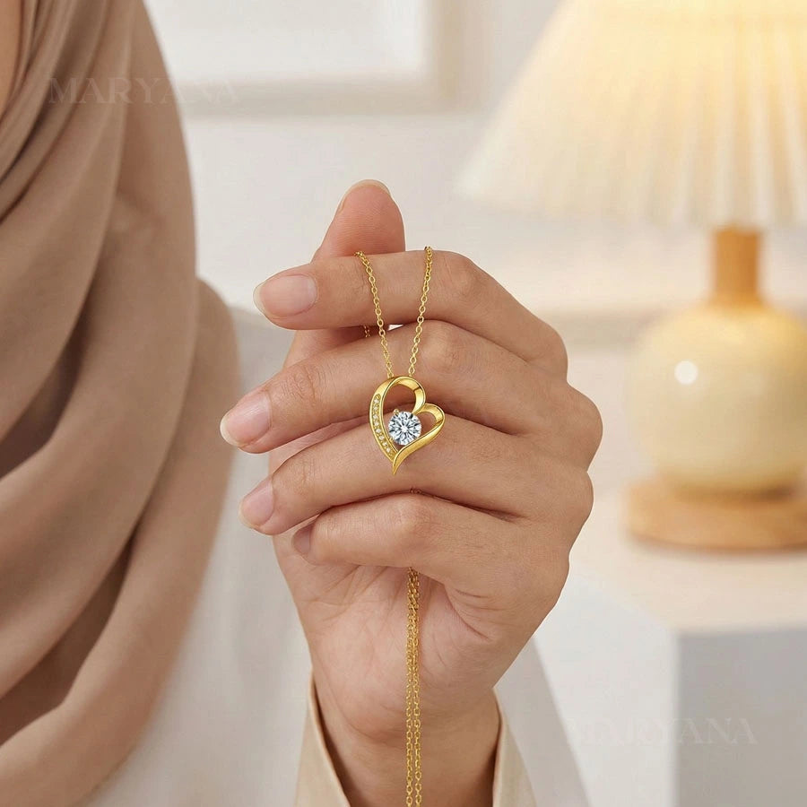 BOITE CHARME PRESTIGE AVEC COLLIER CŒUR PRÉCIEUX