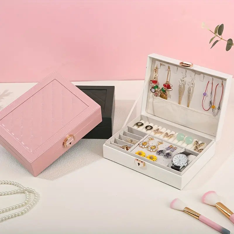 Organisateur de bijoux luxueux en cuir PU - MARYANA BIJOUX
