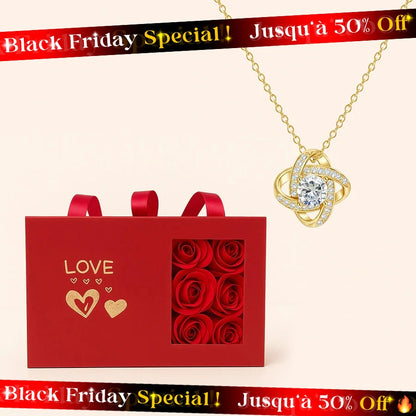 BOÎTE TRÉSOR D’AMOUR AVEC COLLIER ÉCLAT ÉTERNEL